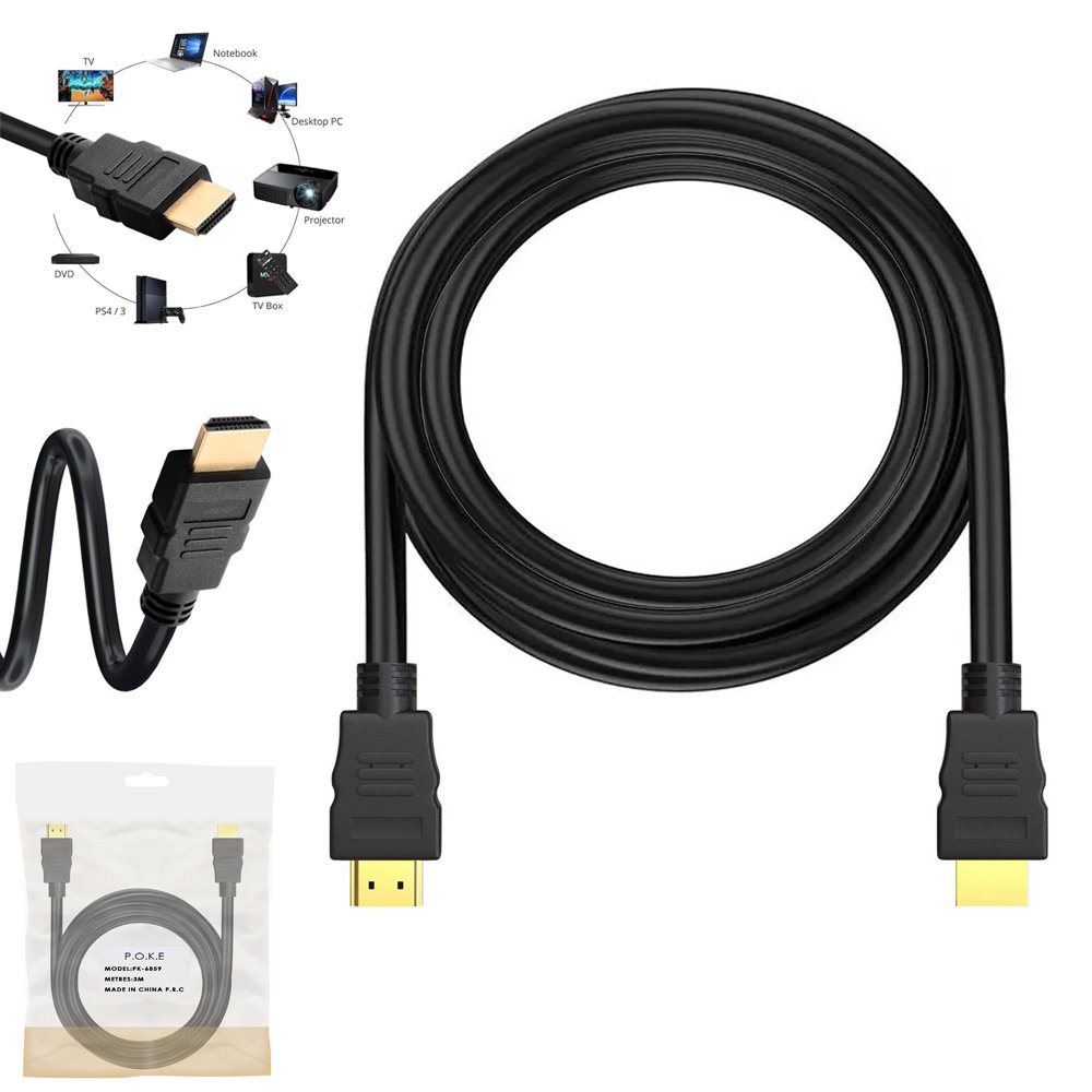 Hdmi Kablo 1.4v 4K Gold 3mt 