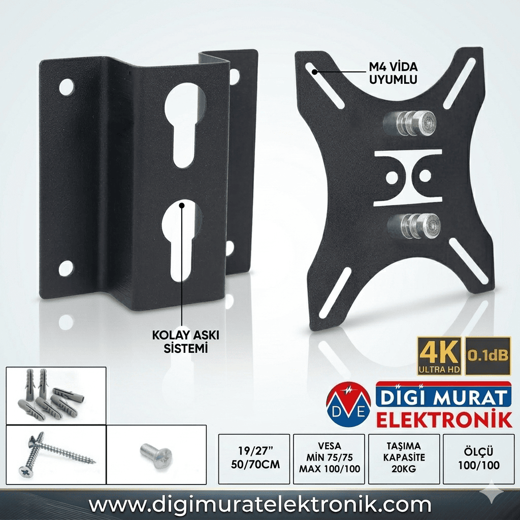 19-27 İnç 50-70cm Sabit Lcd Askı Aparatı 